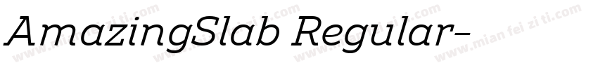 AmazingSlab Regular字体转换